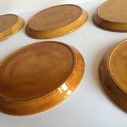 6 assiettes compartimentées vintage