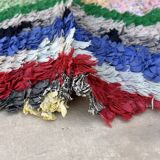 Moroccan carpet Boucherouite colored - 89 x 172 cm