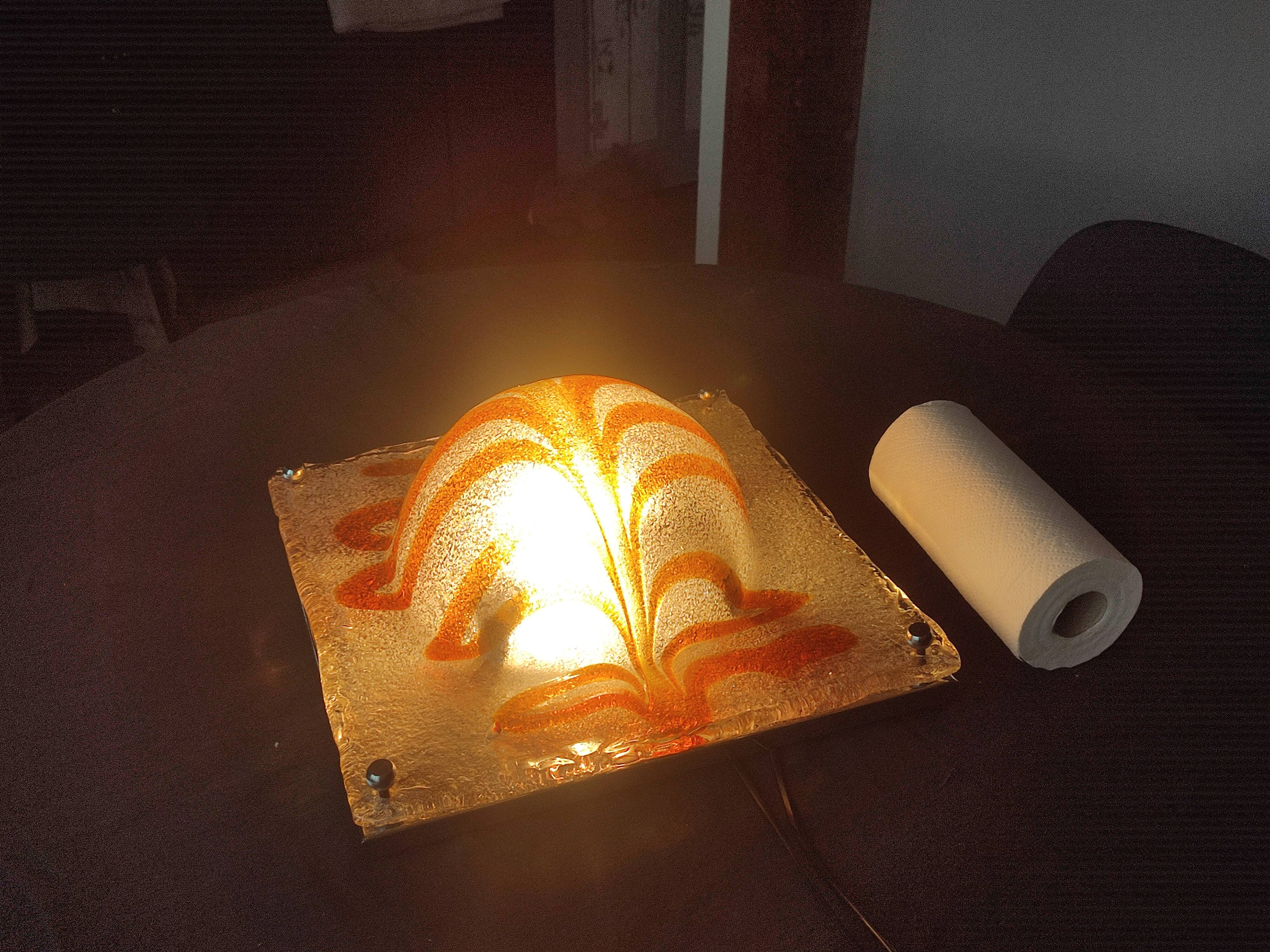 Large vintage Murano glass wall light