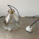 Old vintage holophane glass suspension