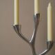 Aluminum candle holder Scandinavian design candelabra vintage silver metal candlestick three branches