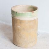 Antique ceramic cylinder vase