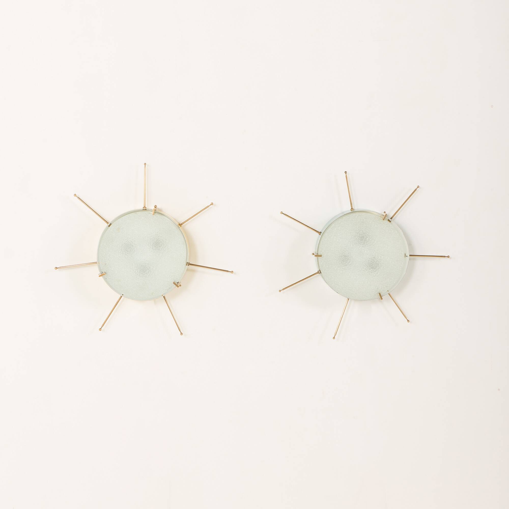 Italian mid century wall lights or ceiling flush mount lights