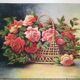 The panière with roses oil on isorel
