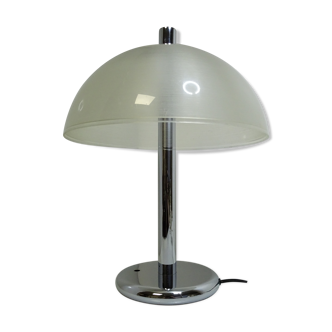 Mushroom lamp design vintage chrome metal