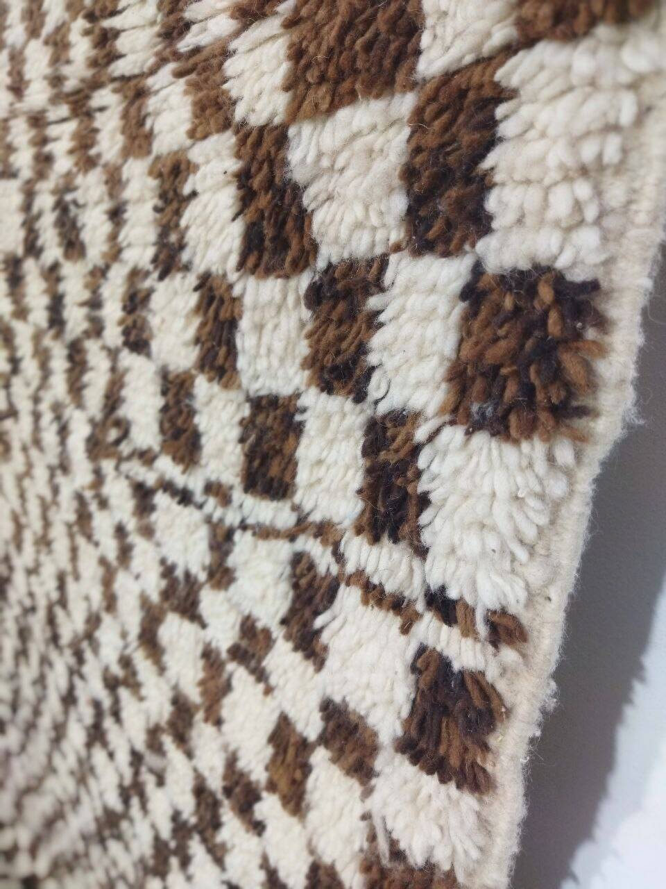 Handmade wool Berber rug 300X195 cm