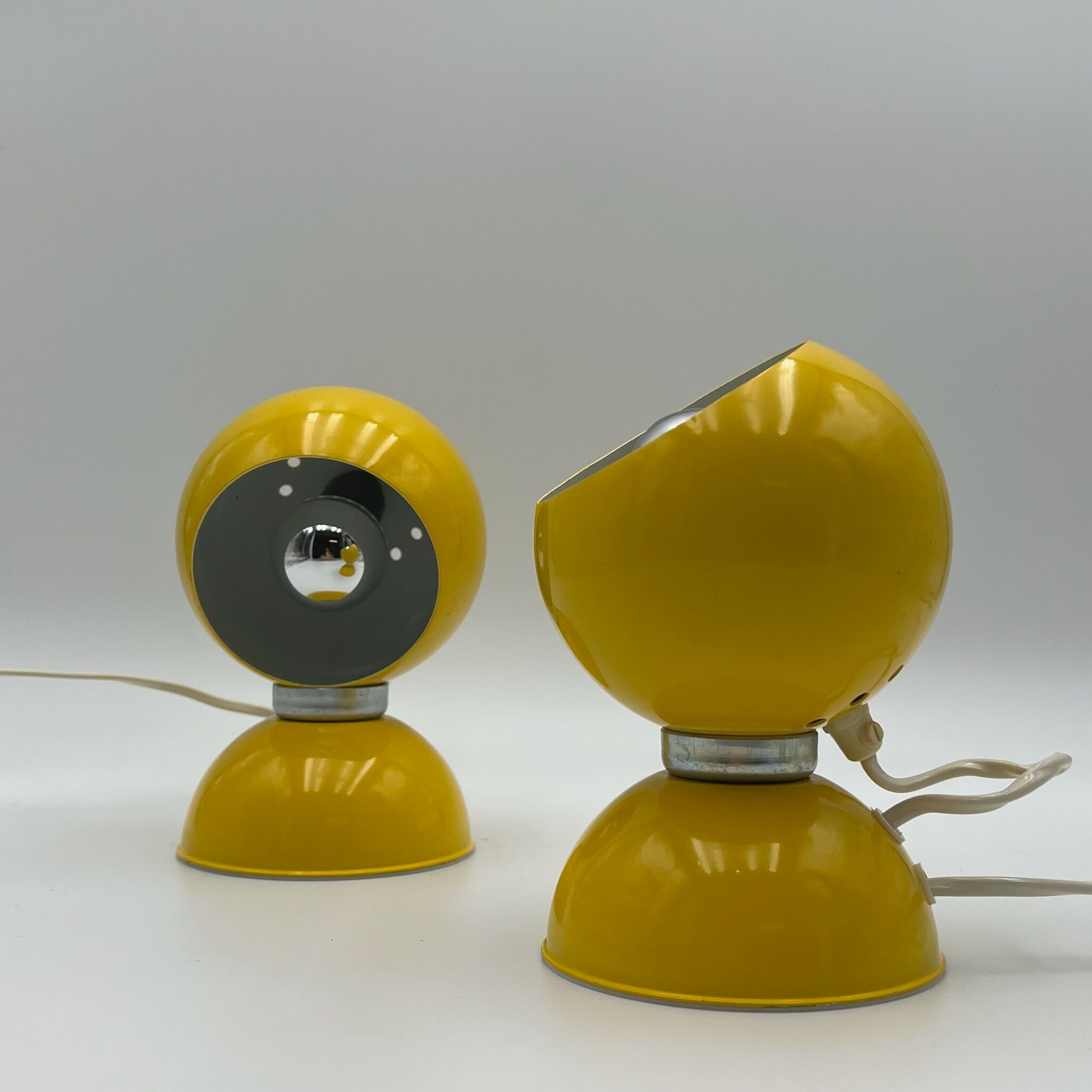 Set of 2 Eyeball Lamp - Reggiani - 60s lamps - space age desk lamp
