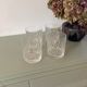 Set de 4 verres à Whisky en verre taillé 1970