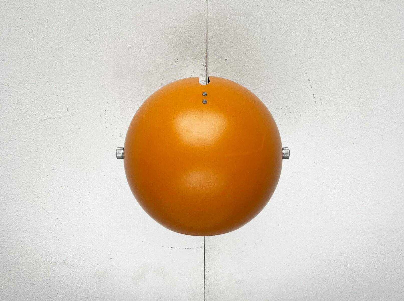 Mid-century Danish space age yellow ball wall lamps by Louis Poulsen, 1960s, set of 3.