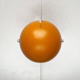 Mid-century Danish space age yellow ball wall lamps by Louis Poulsen, 1960s, set of 3.