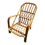 Vintage wicker armchair