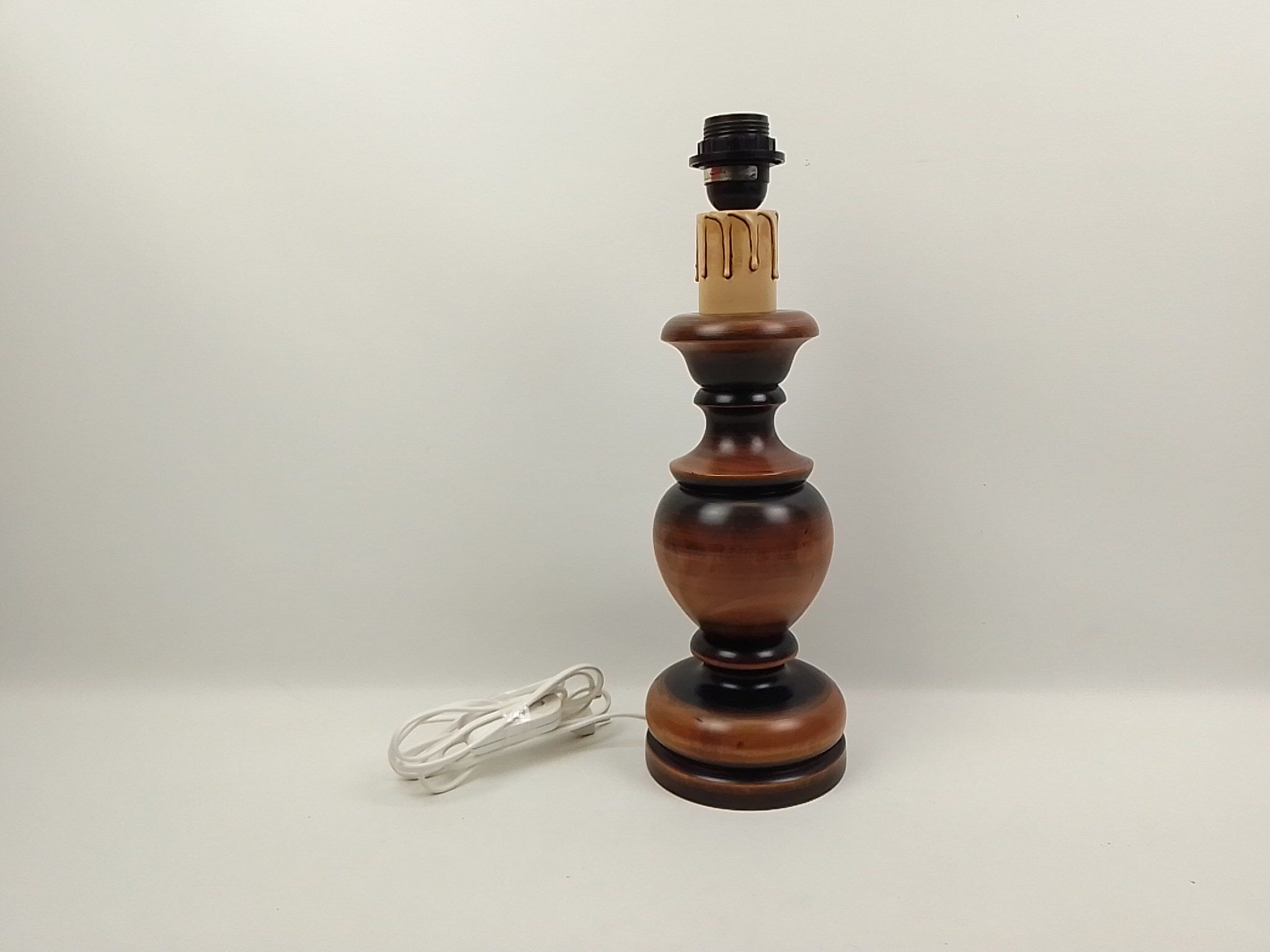 Wooden lamp foot 41 cm