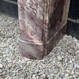 Regency Fireplace in Violet Breccia Marble, 18th Century