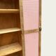 Parisian bonnetière wardrobe in raw wood, 1950.