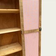 Armoire bonnetière parisienne bois brut 1950