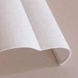 Pair of ecru linen wall lights