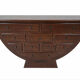Curved mahogany sideboard with 10 drawers – Chic colonial spirit