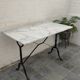 Table bistrot fonte et marbre