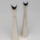 Pair of vases soliflore model "Cardinal", by Lino Sabbatini for Christofle, 1950s