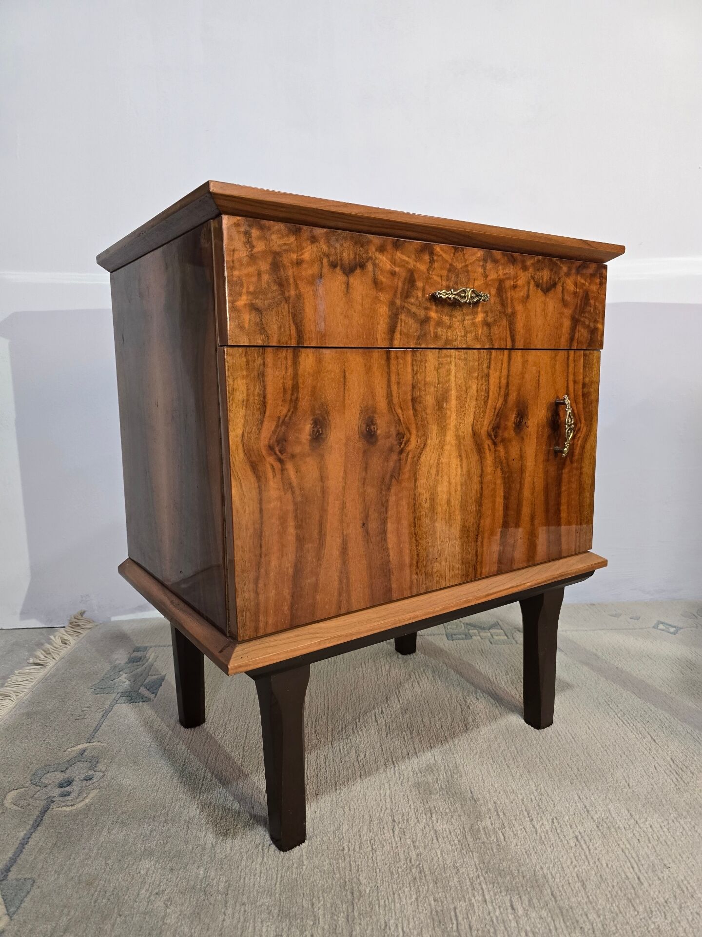 70s Walnut Nightstand