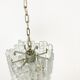 Ice crystal pendant light by Kalmar, 1960s