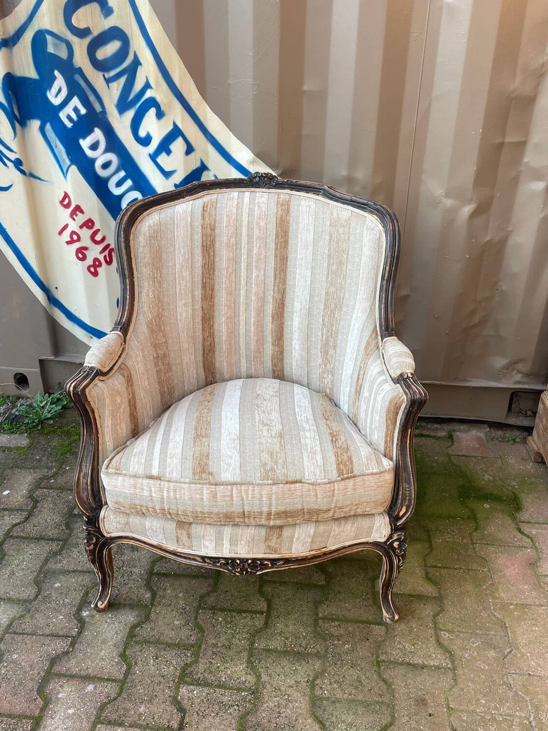 Louis XV style Bergère armchair