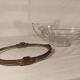 Oval cup with Art Deco handles "Noémie" - Cristal Val St Lambert Belgium