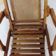 Fauteuil pliant canné