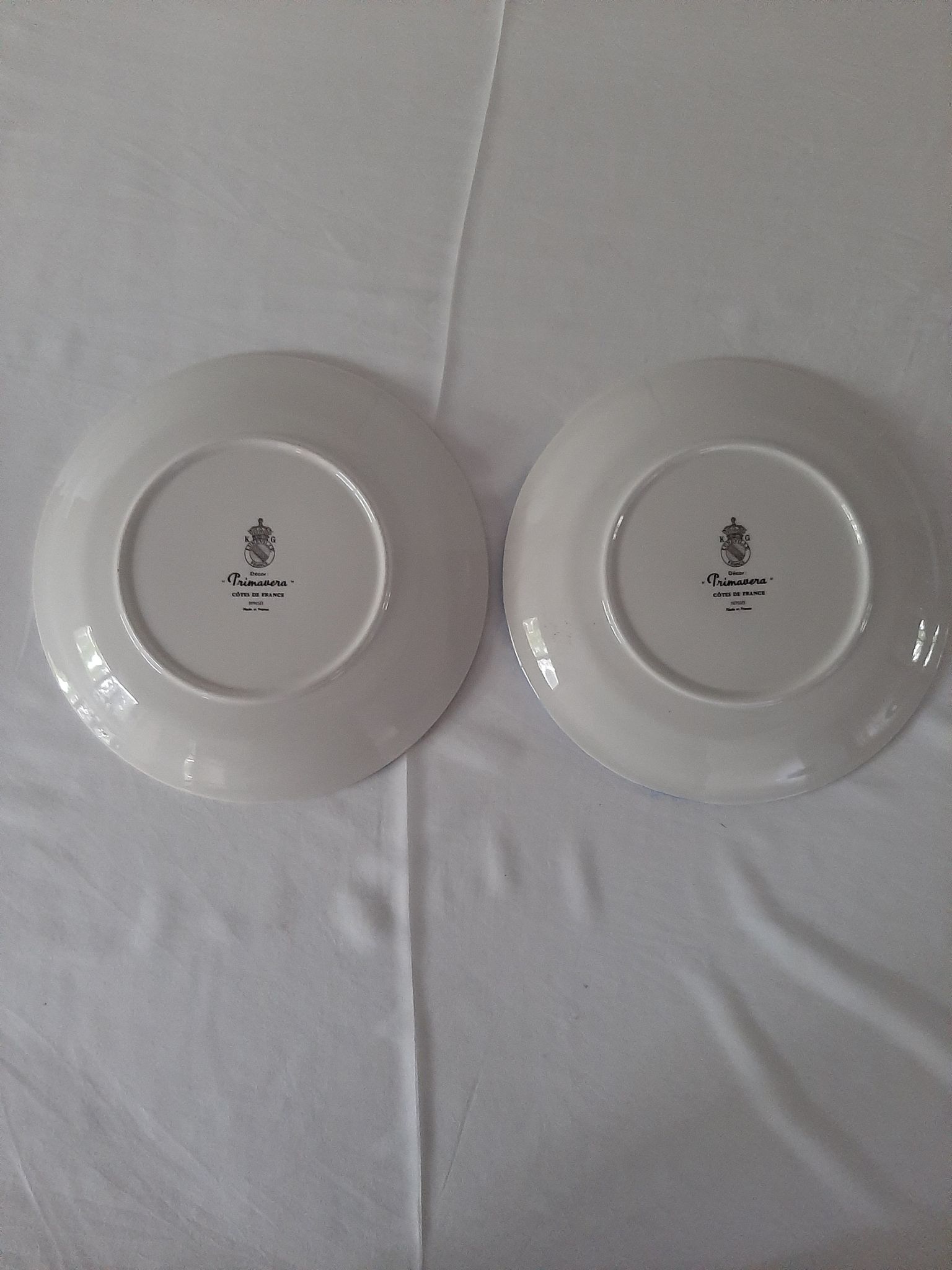 Plates Côtes de France Primavera Colette Gueden KG Lunéville