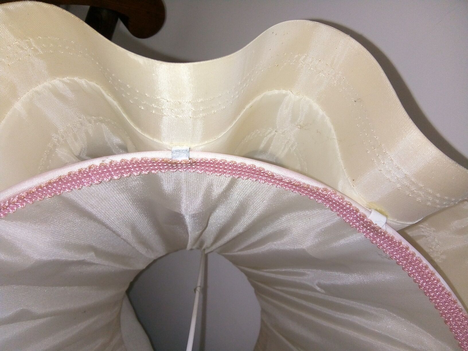 doubled skirted lampshade