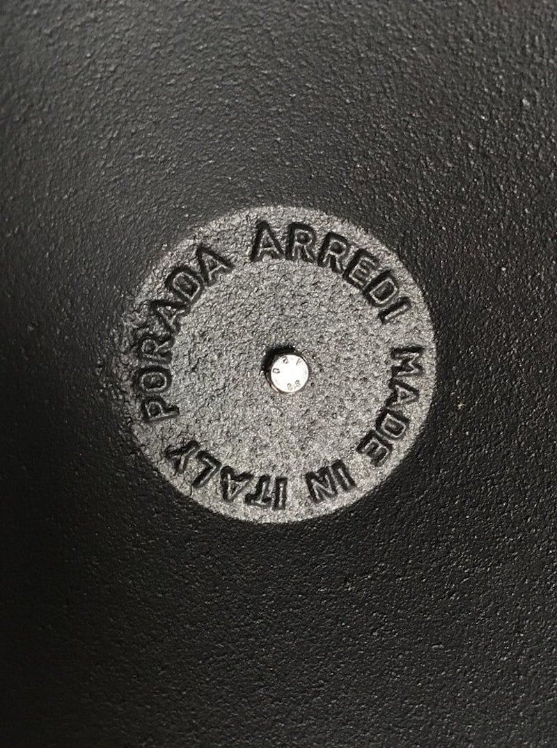 Minimalist Black Italian Magazine Rack by Porada Arredi, 1980s