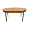 Oval table from the 70s in teak with a butterfly extension