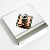 Stunning  large 1980s Italian mirror ceiling lamp in Postmodern design