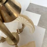 Shell and brass chandelier from the 70s