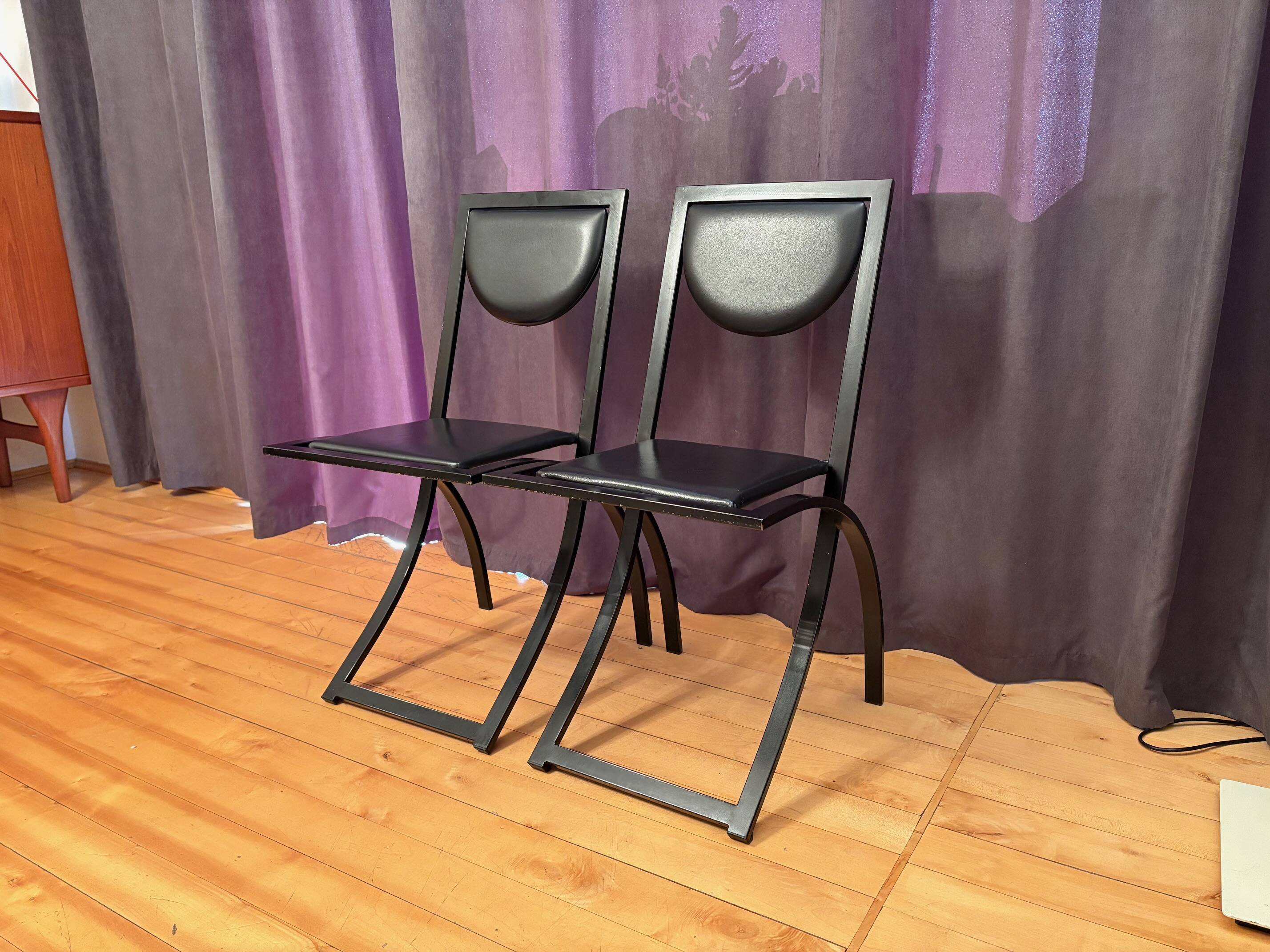 Pair of Sinus chairs designed by Karl Friedrich Förster, KFF, Germany, 1980