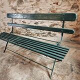 Antique folding garden bench – France – 1930s