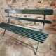 Antique folding garden bench – France – 1930s