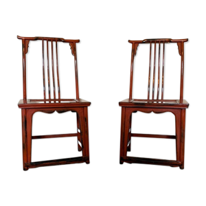 Paire de Chaises chinoises,