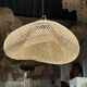 Suspension or rattan lampshade in the shape of a cloud or flattened bubble D60 H35