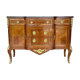 Commode transition louis xv xvi fin xix eme ornementation bronze marbre