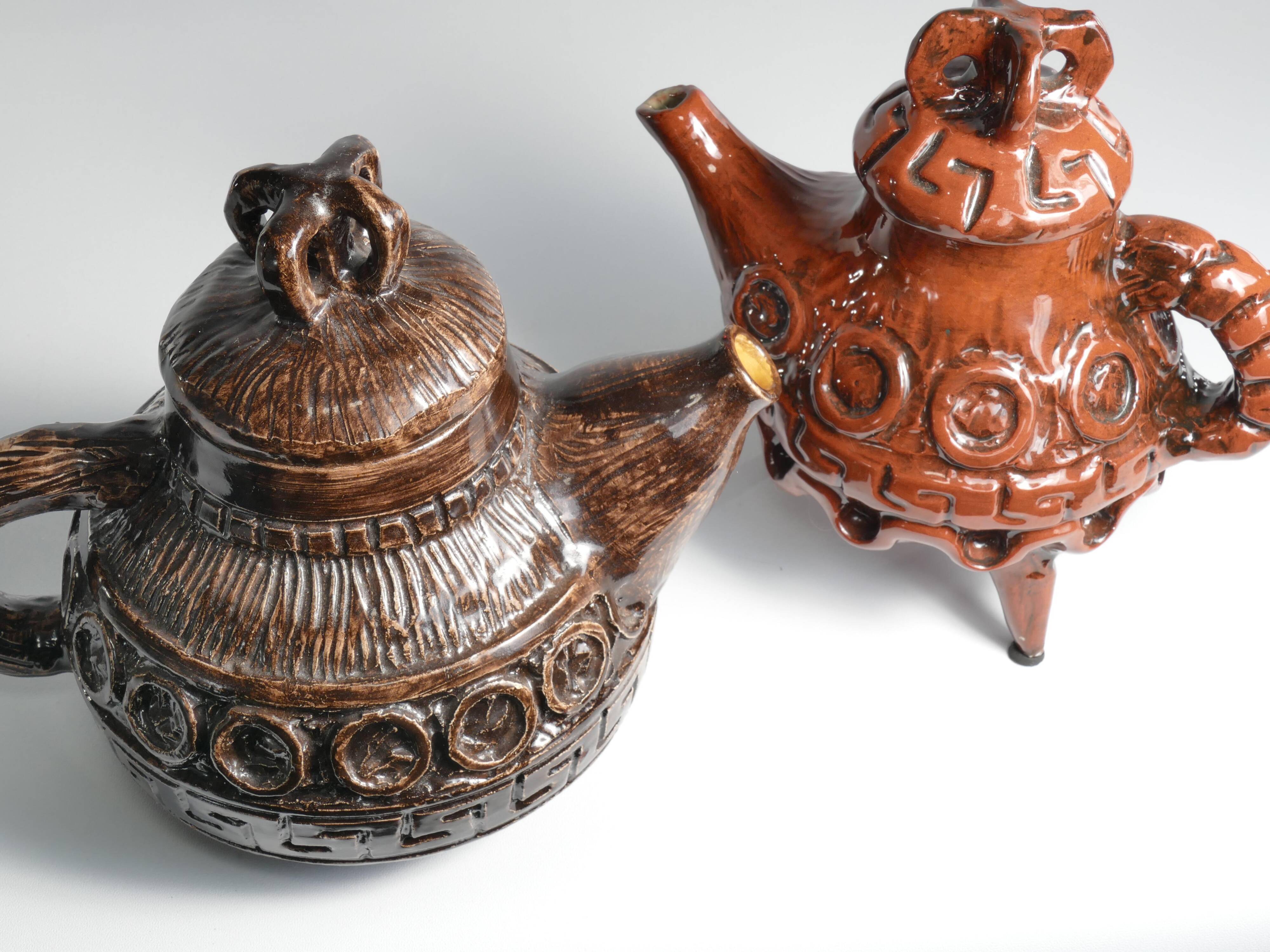 Vintage Playful Teapot by Allan Hellman Sweden 1967