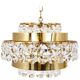 Lustre Bakalowits Vienne en laiton doré et cristaux de diamant, Autriche, 1970