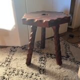 Vintage oak farmhouse stool