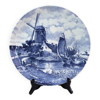 Dish faîence Delfts Holland blue shade Weisenbruch 33,5 cm