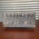 3 molded glass sconces 1950