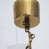 Glass and brass pendant lamp by Carl Fagerlund 1970