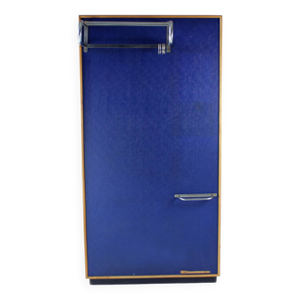 Mid Century Chrome And Leatherette Hanger Wall By Dřevokov, Czechoslovakia,