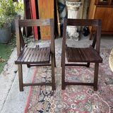 Pair of folding chairs from the 60s