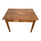 Solid cherry wood desk with spindle legs