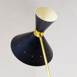 Lampadaire italien noir